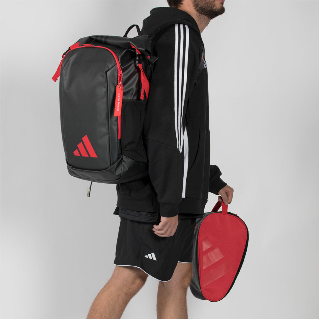Adidas Backpack Multigame 2026 Black/Red Padel Bag by Ale Galán – Padel Racket