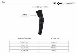 Floky NO STRAIN Padel Sleeve Black (Reduce Vibrations)
