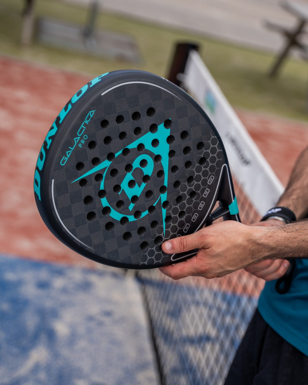 Raquette De Padel Dunlop Galactica Pro 2025 - Fibre De Carbone 16K, Poids 365g - Pour Joueurs Avancés