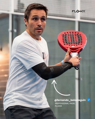 Floky NO STRAIN Padel Sleeve Black (Reduce Vibrations)